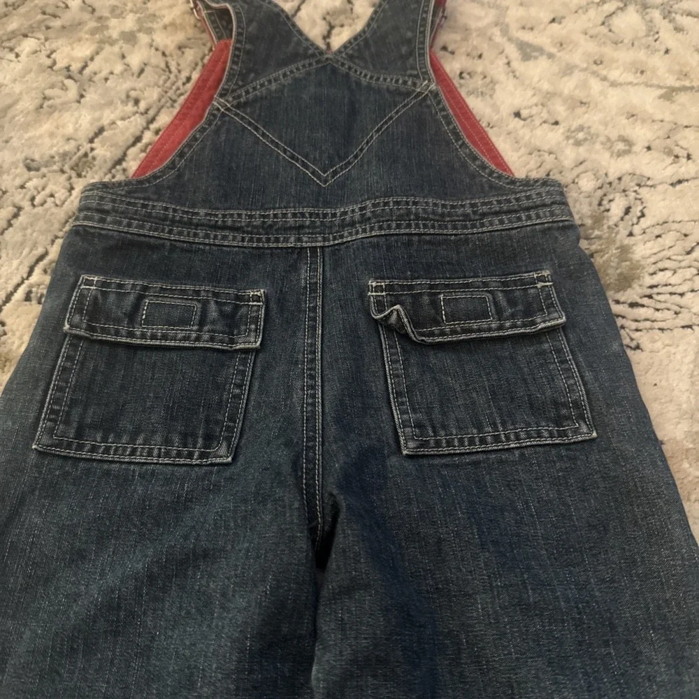 Vintage Gymboree Toddlers Overalls 100% Cotton Team Captain Snap Crotch 2T 2006